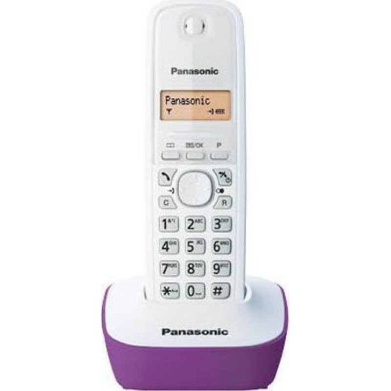 PANASONIC KX-TG1611GRF Ψηφιακό Ασύρματο Τηλέφωνο Μωβ 0002787 PANASONIC KX-TG1611GRF Ψηφιακό Ασύρματο Τηλέφωνο Μωβ 0002787