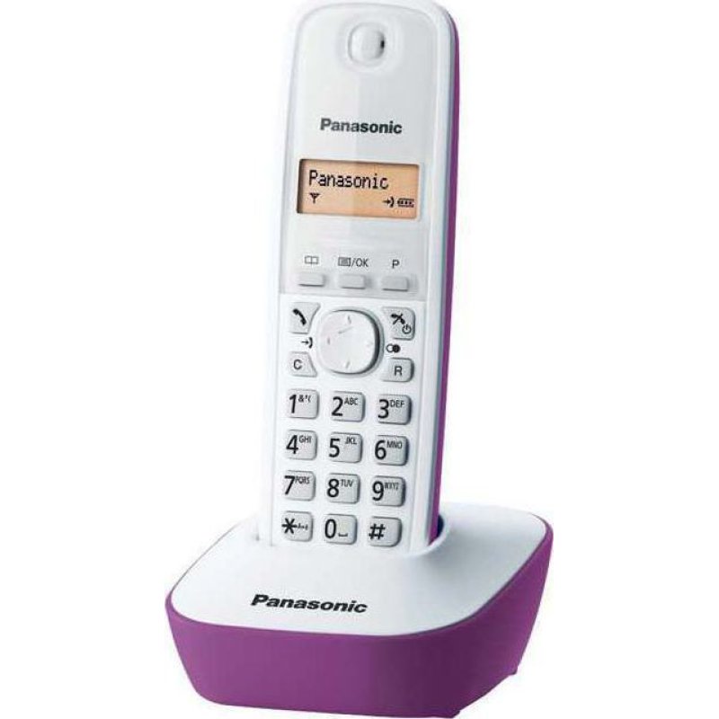 PANASONIC KX-TG1611GRF Ψηφιακό Ασύρματο Τηλέφωνο Μωβ 0002787 PANASONIC KX-TG1611GRF Ψηφιακό Ασύρματο Τηλέφωνο Μωβ 0002787