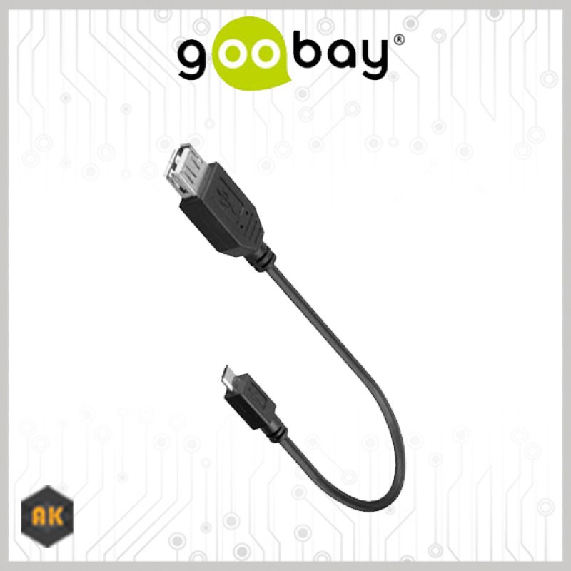 GOOBAY 95194 Καλώδιο OTG USB 2.0 θηλ - USB micro B 0004941 GOOBAY 95194 Καλώδιο OTG USB 2.0 θηλ - USB micro B 0004941