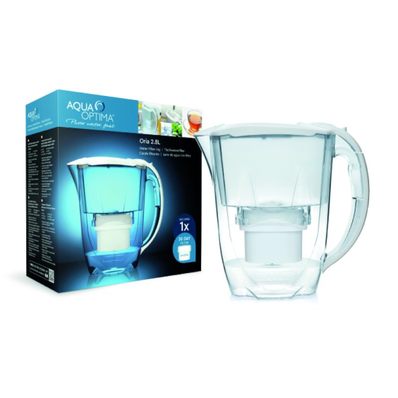 AQUA OPTIMA Oria EJ0630 Κανάτα Φιλτραρίσματος Νερού 2,8lt + 1 Φίλτρο 30 Ημερών Λευκό. 0012598 AQUA OPTIMA Oria EJ0630 Κανάτα Φιλτραρίσματος Νερού 2,8lt + 1 Φίλτρο 30 Ημερών Λευκό. 0012598