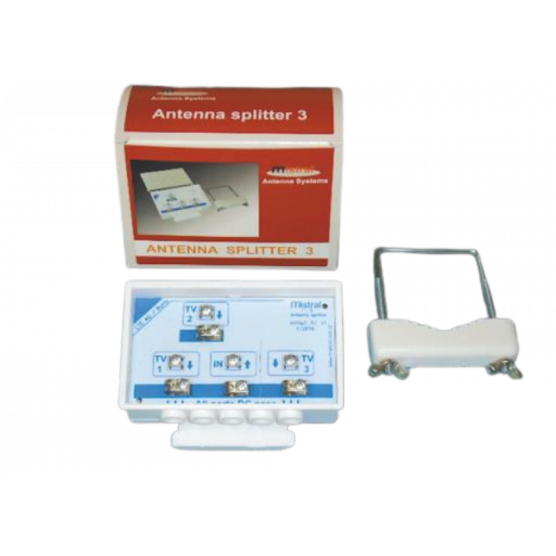 MISTRAL 0208 DIV 3 Antenna Splitter Κατανεμητής Σήματος 3 Εξόδων 0013378 MISTRAL 0208 DIV 3 Antenna Splitter Κατανεμητής Σήματος 3 Εξόδων 0013378