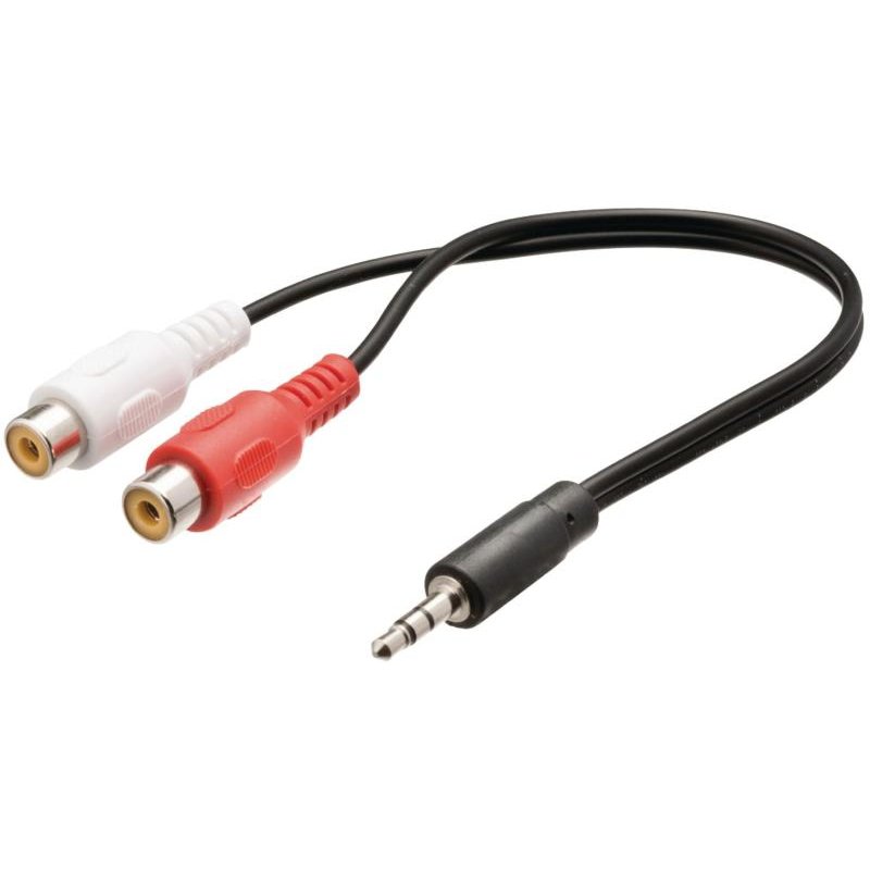 VALUELINE VLAP 22250B02 0.20 Καλώδιο 2x RCA αρσ. - 3,5mm Stereo αρσ, 0.2m. 0017219 VALUELINE VLAP 22250B02 0.20 Καλώδιο 2x RCA αρσ. - 3,5mm Stereo αρσ, 0.2m. 0017219
