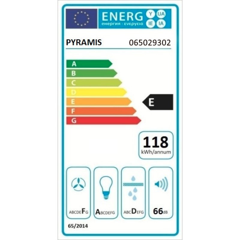 PYRAMIS 065029302 Απλός με Μεταλλικά Φίλτρα 60cm Λευκός 0018302 PYRAMIS 065029302 Απλός με Μεταλλικά Φίλτρα 60cm Λευκός 0018302