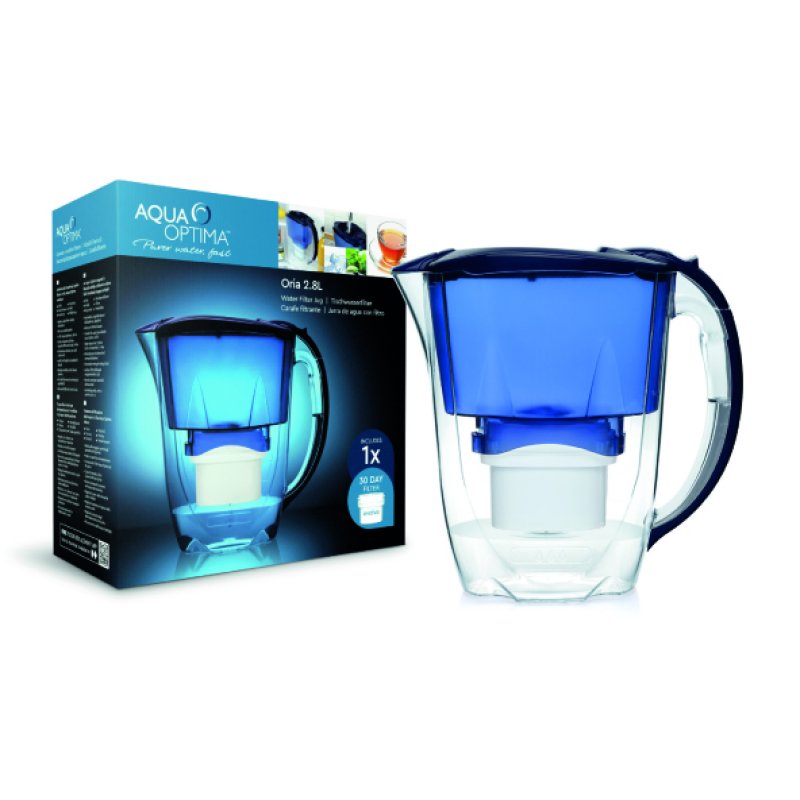 AQUA OPTIMA Oria EJ0639 Κανάτα Φιλτραρίσματος Νερού 2,8lt + 1 Φίλτρο 30 Ημερών Μπλε. 0018552 AQUA OPTIMA Oria EJ0639 Κανάτα Φιλτραρίσματος Νερού 2,8lt + 1 Φίλτρο 30 Ημερών Μπλε. 0018552