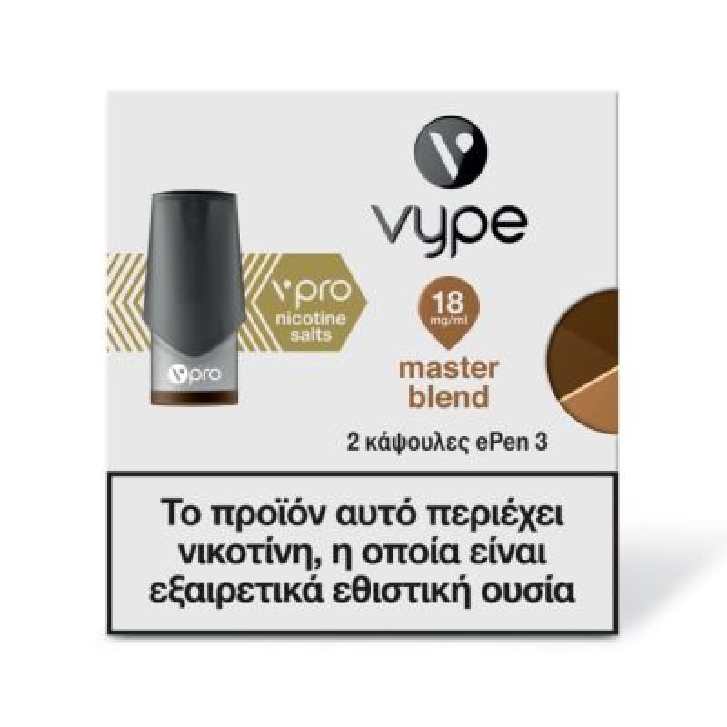 NOBACCO VYPE ePEN 3 Blended Tobacco 6mg 0018835 NOBACCO VYPE ePEN 3 Blended Tobacco 6mg 0018835