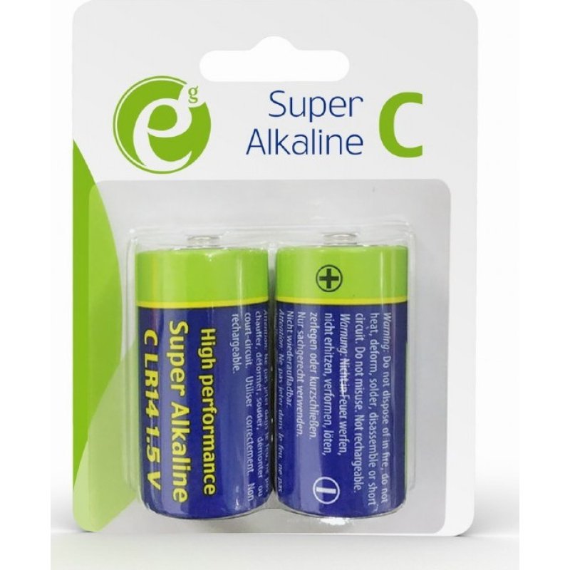 ENERGENIE EG-BA-LR14-01 Alkaline C-CELL Battery 2-Pack 0019011 ENERGENIE EG-BA-LR14-01 Alkaline C-CELL Battery 2-Pack 0019011