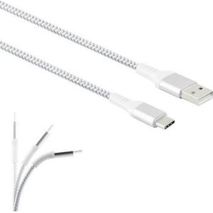 LAMTECH LAM450299 TYPE-C V2,0 HIGH QUALITY UNBREAKABLE CABLE SILVER 0020402