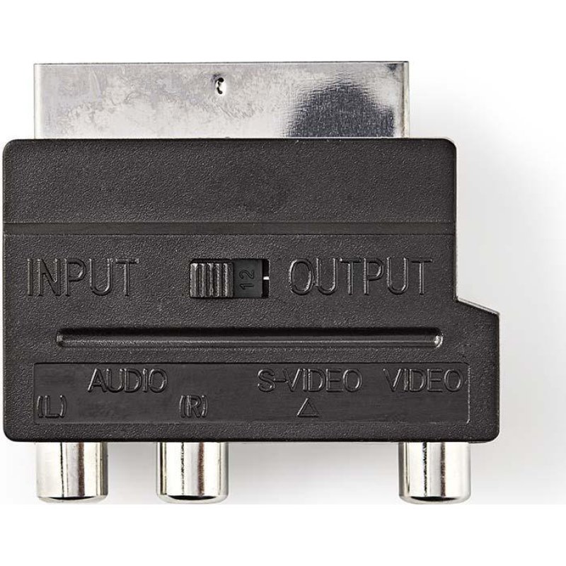 NEDIS CVGP31902BK Αντάπτορας Scart αρσ. - 3x RCA θηλ. + S-Video θηλ. 0020701 NEDIS CVGP31902BK Αντάπτορας Scart αρσ. - 3x RCA θηλ. + S-Video θηλ. 0020701
