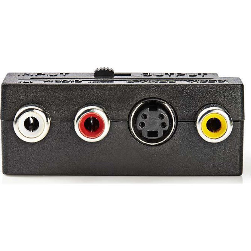 NEDIS CVGP31902BK Αντάπτορας Scart αρσ. - 3x RCA θηλ. + S-Video θηλ. 0020701 NEDIS CVGP31902BK Αντάπτορας Scart αρσ. - 3x RCA θηλ. + S-Video θηλ. 0020701