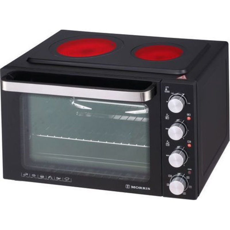 MORRIS MEO4820C Φουρνάκι με 2 Κεραμικές Εστίες 48lt - 1800W 0021185 MORRIS MEO4820C Φουρνάκι με 2 Κεραμικές Εστίες 48lt - 1800W 0021185