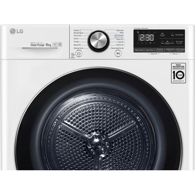 LG RC90V9AV2W Στεγνωτήριο Ρούχων 9kg - A+++ - (Υ x Π x Β): 85 x 60 x 69 cm 0021295 LG RC90V9AV2W Στεγνωτήριο Ρούχων 9kg - A+++ - (Υ x Π x Β): 85 x 60 x 69 cm 0021295