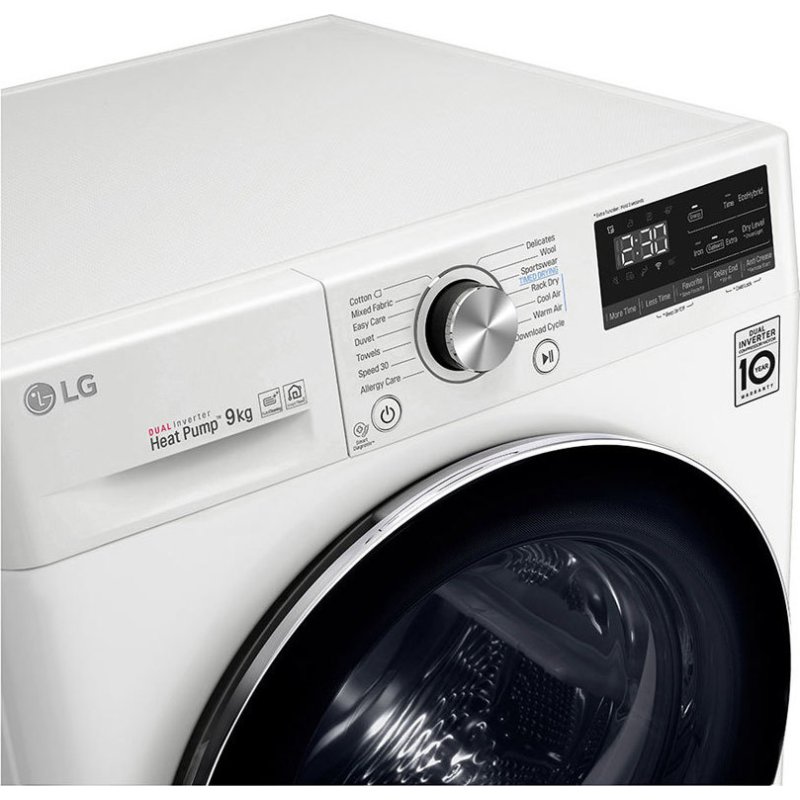 LG RC90V9AV2W Στεγνωτήριο Ρούχων 9kg - A+++ - (Υ x Π x Β): 85 x 60 x 69 cm 0021295 LG RC90V9AV2W Στεγνωτήριο Ρούχων 9kg - A+++ - (Υ x Π x Β): 85 x 60 x 69 cm 0021295