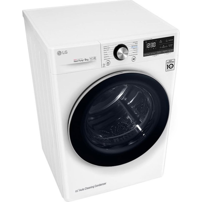 LG RC90V9AV2W Στεγνωτήριο Ρούχων 9kg - A+++ - (Υ x Π x Β): 85 x 60 x 69 cm 0021295 LG RC90V9AV2W Στεγνωτήριο Ρούχων 9kg - A+++ - (Υ x Π x Β): 85 x 60 x 69 cm 0021295