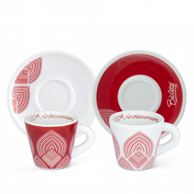 BIALETTI Centenario Σετ 2 Κούπες Πορσελάνινες (CENT006) 0021984 BIALETTI Centenario Σετ 2 Κούπες Πορσελάνινες (CENT006) 0021984
