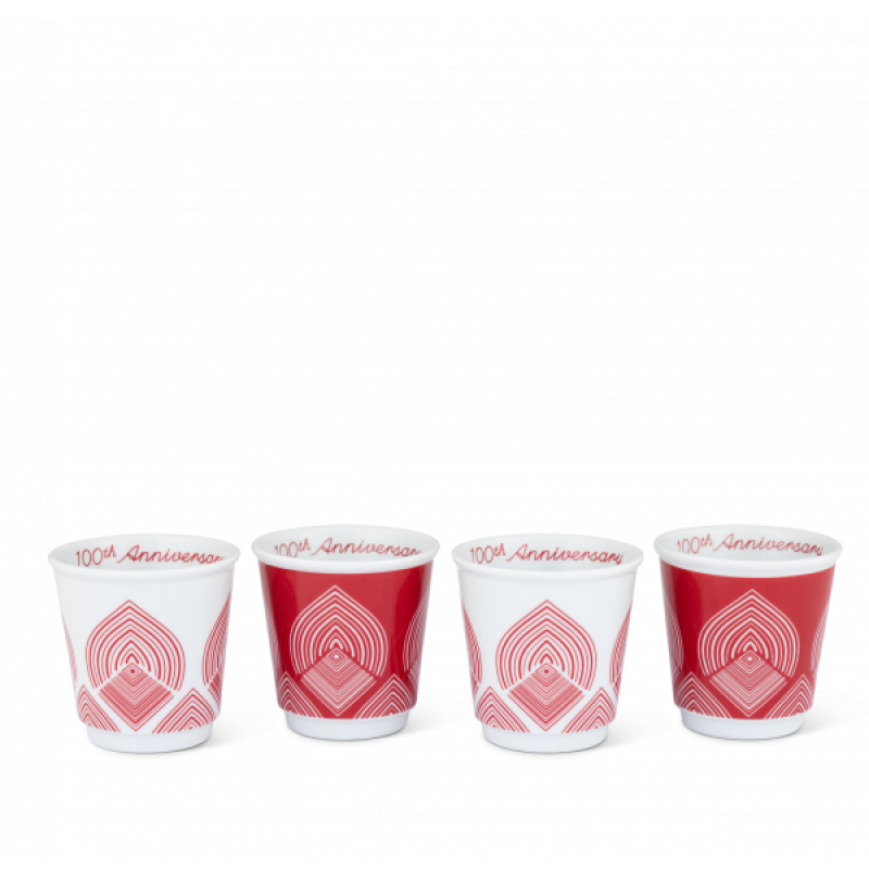BIALETTI Centenario Σετ 4 Μικρές Κούπες (φλυτζάνια) Πορσελάνινες - Επετειακές (CENT007) 0021985 BIALETTI Centenario Σετ 4 Μικρές Κούπες (φλυτζάνια) Πορσελάνινες - Επετειακές (CENT007) 0021985