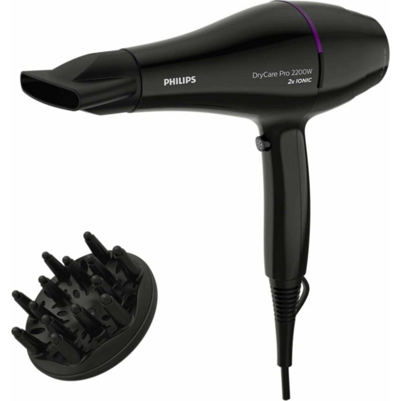 PHILIPS DryCare Pro BHD274/00 Σεσουάρ Μαλλιών 2200W με AC Μοτέρ Black 0022933 PHILIPS DryCare Pro BHD274/00 Σεσουάρ Μαλλιών 2200W με AC Μοτέρ Black 0022933