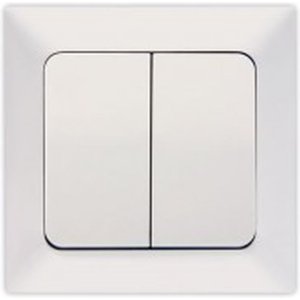 EUROLAMP 152-12004 Διακόπτης A/R-K/R Λευκός 0023371