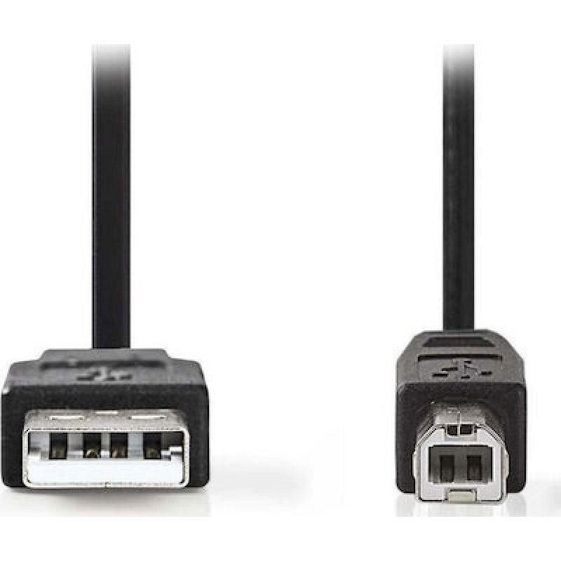 NEDIS CCGT60100BK20 Καλώδιο USB 2.0 Cable A Male-USB-B Male 2.0m Μαύρο 0025908 NEDIS CCGT60100BK20 Καλώδιο USB 2.0 Cable A Male-USB-B Male 2.0m Μαύρο 0025908
