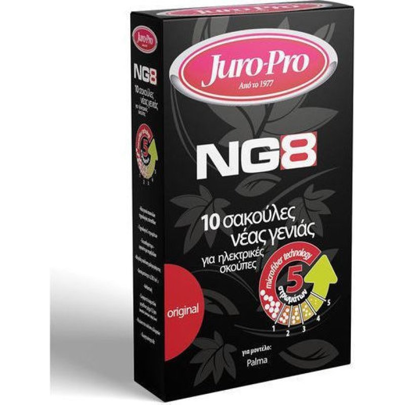 JURO-PRO NG8 Σακούλες Ηλεκτρικής Σκούπας 10τεμ για Palma 0025938 JURO-PRO NG8 Σακούλες Ηλεκτρικής Σκούπας 10τεμ για Palma 0025938