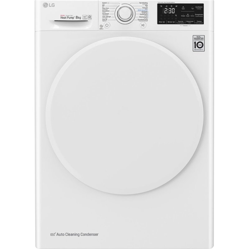 LG RC80U2AV0Q Στεγνωτήριο Ρούχων 8 KG Α+++ (Υ x Π x Β): 850 x 600 x 690 Λευκό 0025982 LG RC80U2AV0Q Στεγνωτήριο Ρούχων 8 KG Α+++ (Υ x Π x Β): 850 x 600 x 690 Λευκό 0025982