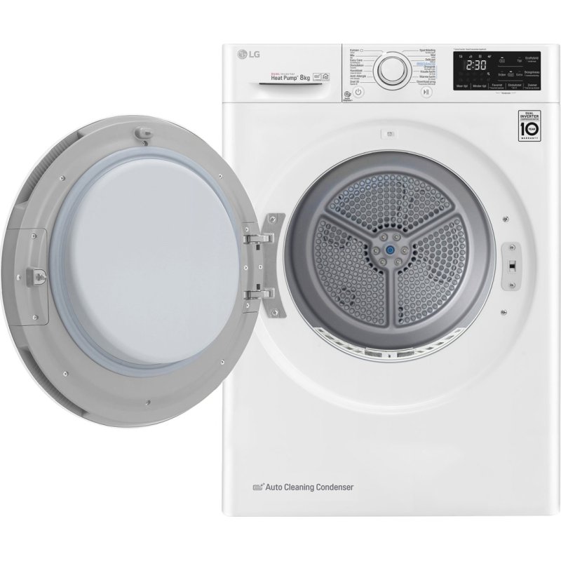 LG RC80U2AV0Q Στεγνωτήριο Ρούχων 8 KG Α+++ (Υ x Π x Β): 850 x 600 x 690 Λευκό 0025982 LG RC80U2AV0Q Στεγνωτήριο Ρούχων 8 KG Α+++ (Υ x Π x Β): 850 x 600 x 690 Λευκό 0025982
