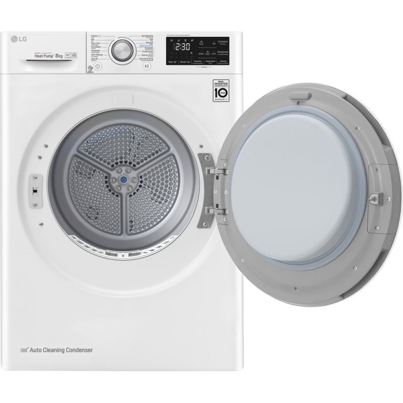 LG RC80U2AV0Q Στεγνωτήριο Ρούχων 8 KG Α+++ (Υ x Π x Β): 850 x 600 x 690 Λευκό 0025982 LG RC80U2AV0Q Στεγνωτήριο Ρούχων 8 KG Α+++ (Υ x Π x Β): 850 x 600 x 690 Λευκό 0025982