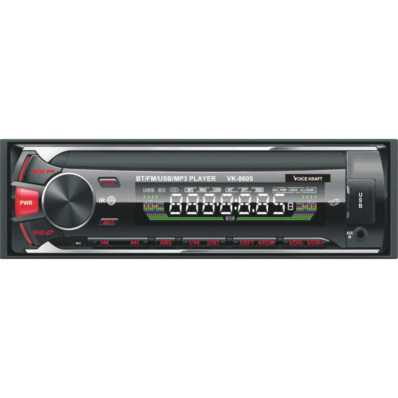 VOICE KRAFT VK-8605 AUX/SD Card/USB/Bluetooth Αυτοκινήτου (με Bluetooth) 0026054 VOICE KRAFT VK-8605 AUX/SD Card/USB/Bluetooth Αυτοκινήτου (με Bluetooth) 0026054