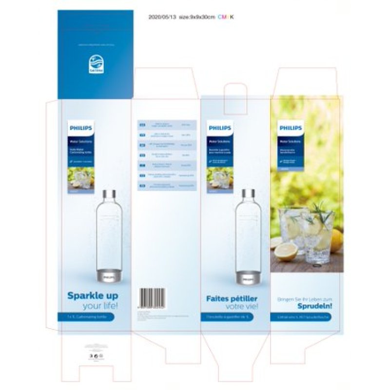 Philips ADD912/10 Μπουκάλι για Ανθαρακούχο Νερό 1Lt (BPA-free) 0026348 Philips ADD912/10 Μπουκάλι για Ανθαρακούχο Νερό 1Lt (BPA-free) 0026348