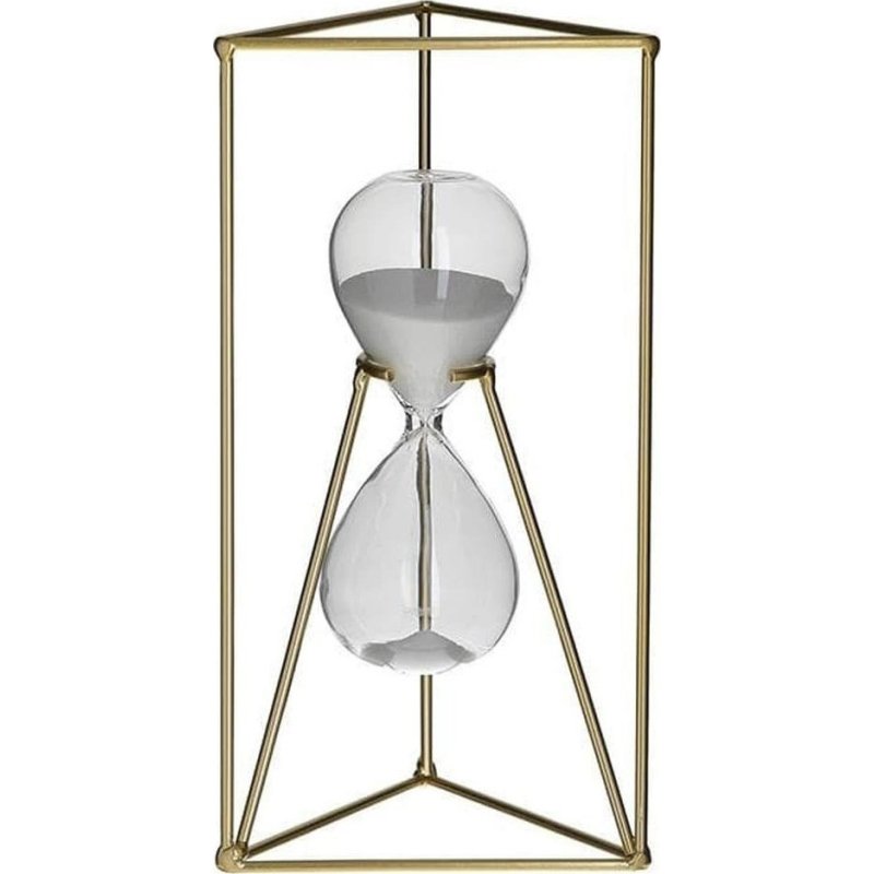 INART 3-70-874-0065 Κλεψύδρα Golden, White-Ivory 13x11x26 0026629 INART 3-70-874-0065 Κλεψύδρα Golden, White-Ivory 13x11x26 0026629