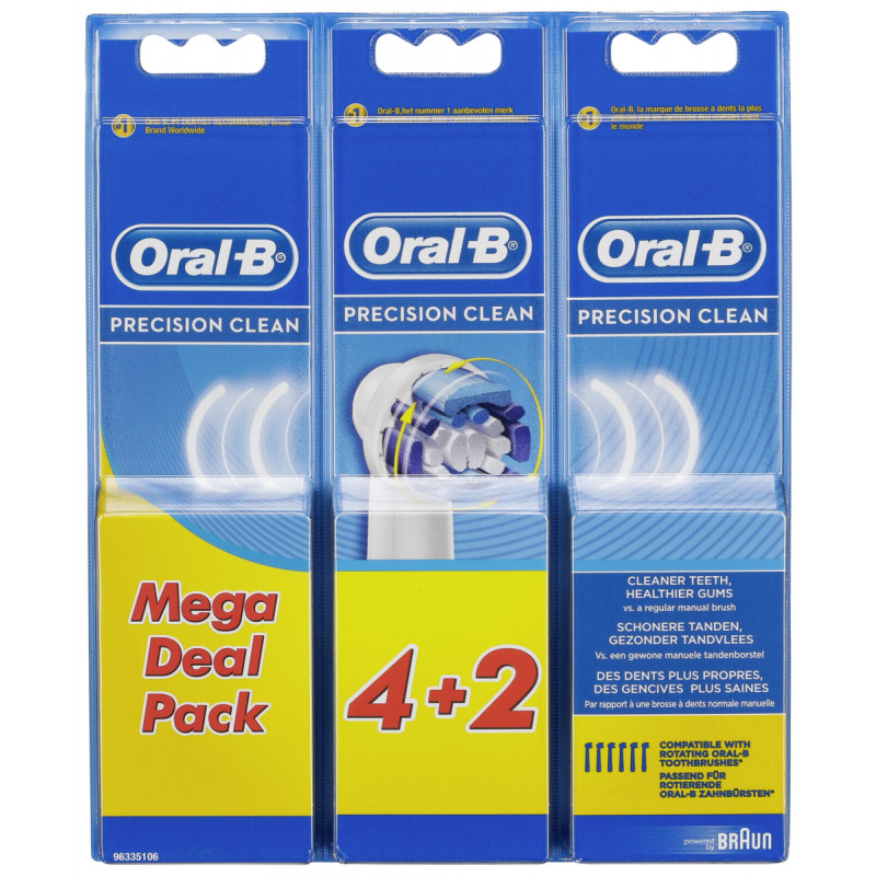 ORAL-B EB20 2+2+2 Precision clean Ανταλλακτικά Οδοντόβουρτσας Mega Deal Pack 6 τμχ (99506923) 0026654 ORAL-B EB20 2+2+2 Precision clean Ανταλλακτικά Οδοντόβουρτσας Mega Deal Pack 6 τμχ (99506923) 0026654
