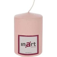 INART 3-80-474-0079 Διακοσμητικό Κερί Σομόν Παραφίνης 7x10cm 0026821