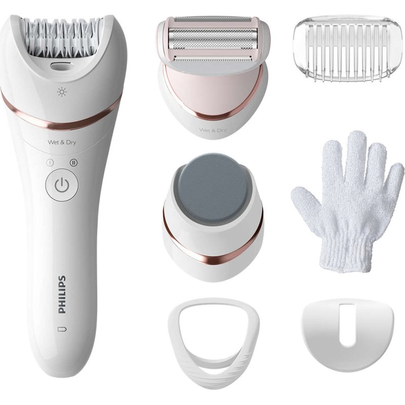 PHILIPS BRE730/10 Epilator Series 8000 Wet & Dry Επαναφορτιζόμενη Αποτριχωτική Μηχανή 0027682 PHILIPS BRE730/10 Epilator Series 8000 Wet & Dry Επαναφορτιζόμενη Αποτριχωτική Μηχανή 0027682