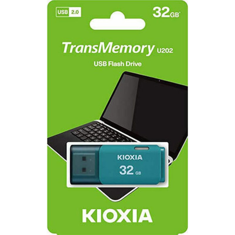 KIOXIA LU202L032GG4 USB 2.0 FLASH STICK 32GB HAYABUSA AQUA U202 0027821 KIOXIA LU202L032GG4 USB 2.0 FLASH STICK 32GB HAYABUSA AQUA U202 0027821