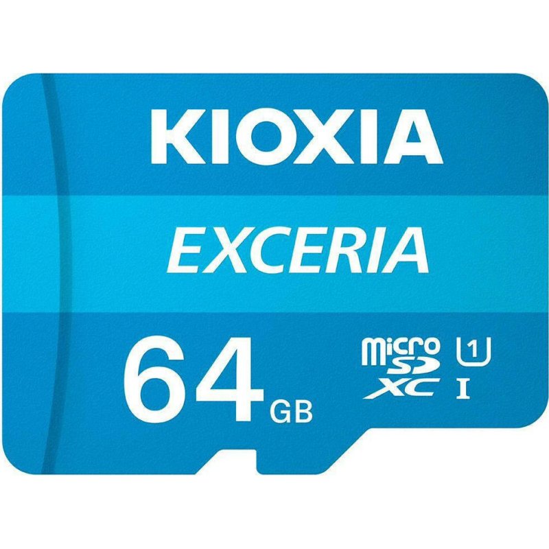 KIOXIA LMEX1L064GG2 EXCERIA microSDXC 64GB U1 with Adapter 0027989 KIOXIA LMEX1L064GG2 EXCERIA microSDXC 64GB U1 with Adapter 0027989
