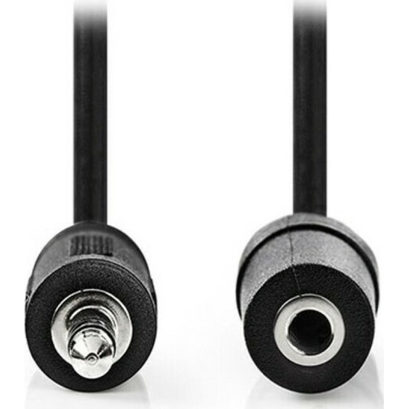 NEDIS CAGT22050BK20 Cable 3.5mm male - 3.5mm female Μαύρο 2.0m 0027991 NEDIS CAGT22050BK20 Cable 3.5mm male - 3.5mm female Μαύρο 2.0m 0027991