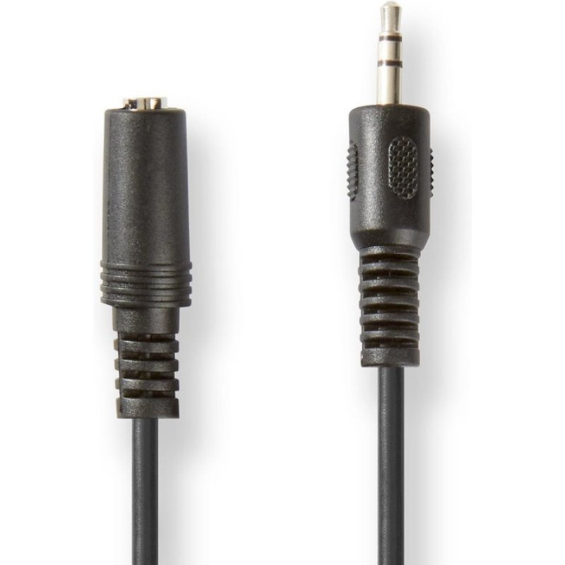 NEDIS CAGT22050BK20 Cable 3.5mm male - 3.5mm female Μαύρο 2.0m 0027991 NEDIS CAGT22050BK20 Cable 3.5mm male - 3.5mm female Μαύρο 2.0m 0027991