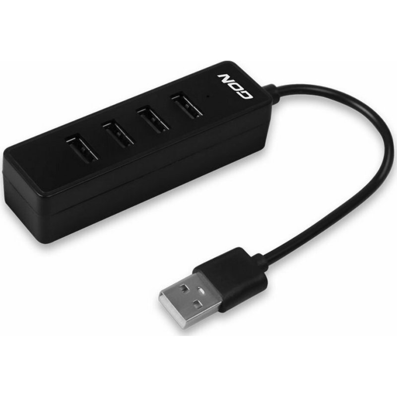 NOD Work Hub 4.2 USB 2.0 4 θυρών, Μαύρο 0028214 NOD Work Hub 4.2 USB 2.0 4 θυρών, Μαύρο 0028214