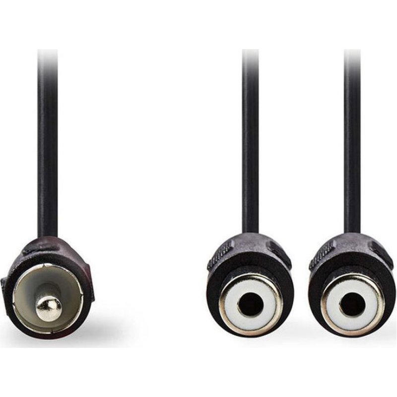 NEDIS CAGP24010BK02 Καλώδιο 2x RCA θηλ. - 1x RCA αρσ, 0.2m. 0029246 NEDIS CAGP24010BK02 Καλώδιο 2x RCA θηλ. - 1x RCA αρσ, 0.2m. 0029246