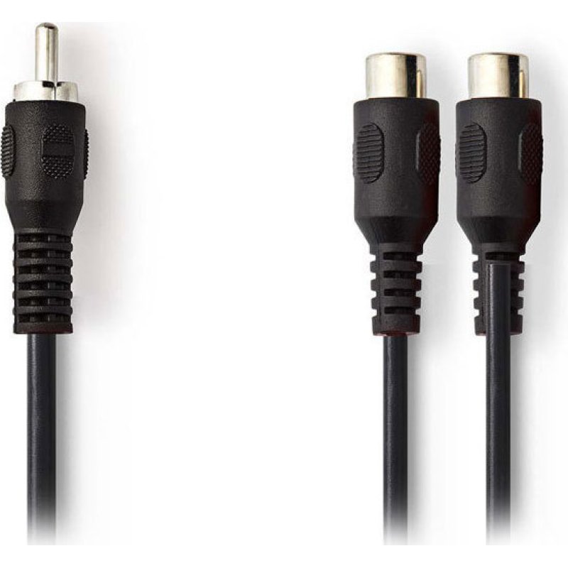NEDIS CAGP24010BK02 Καλώδιο 2x RCA θηλ. - 1x RCA αρσ, 0.2m. 0029246 NEDIS CAGP24010BK02 Καλώδιο 2x RCA θηλ. - 1x RCA αρσ, 0.2m. 0029246
