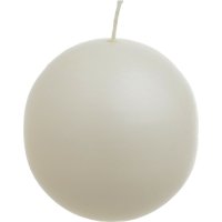 INART 3-80-474-0083  Διακοσμητικό Κερί Λευκό Παραφίνης Μπάλα 10x10cm 0029978