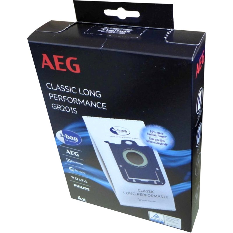 AEG GR201S Σακούλες Σκούπας 4τμχ (συμβατές με Philips S-BAG) 0030048 AEG GR201S Σακούλες Σκούπας 4τμχ (συμβατές με Philips S-BAG) 0030048