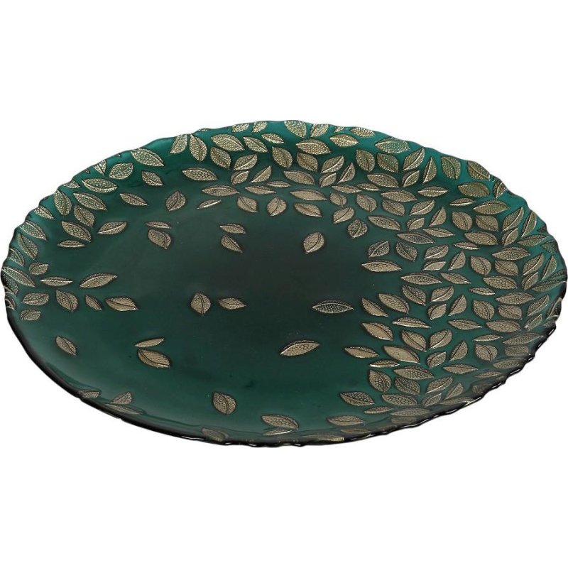 ESPIEL DAC1600 Foliage Διακοσμητική Πιατέλα Πράσινη Με Χρυσά Φύλλα 33εκ. 0030561 ESPIEL DAC1600 Foliage Διακοσμητική Πιατέλα Πράσινη Με Χρυσά Φύλλα 33εκ. 0030561