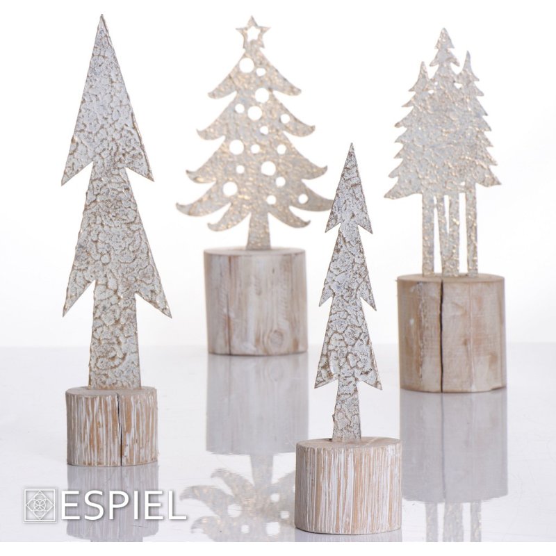 ESPIEL MRA125K6 Χριστουγεννιάτικο Διακοσμητικό Δέντρο Ξύλινο Μπεζ 7x5x27.5cm 0030583 ESPIEL MRA125K6 Χριστουγεννιάτικο Διακοσμητικό Δέντρο Ξύλινο Μπεζ 7x5x27.5cm 0030583