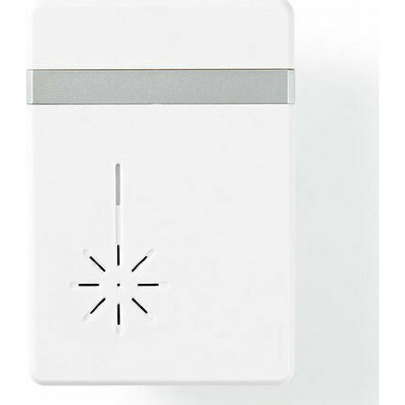 NEDIS DOORB212WT Ασύρματο φορητό κουδούνι με LED ένδειξη και δυνατότητα αυξομείωσης της έντασης του κουδουνιού, έως 80dB. 0030668