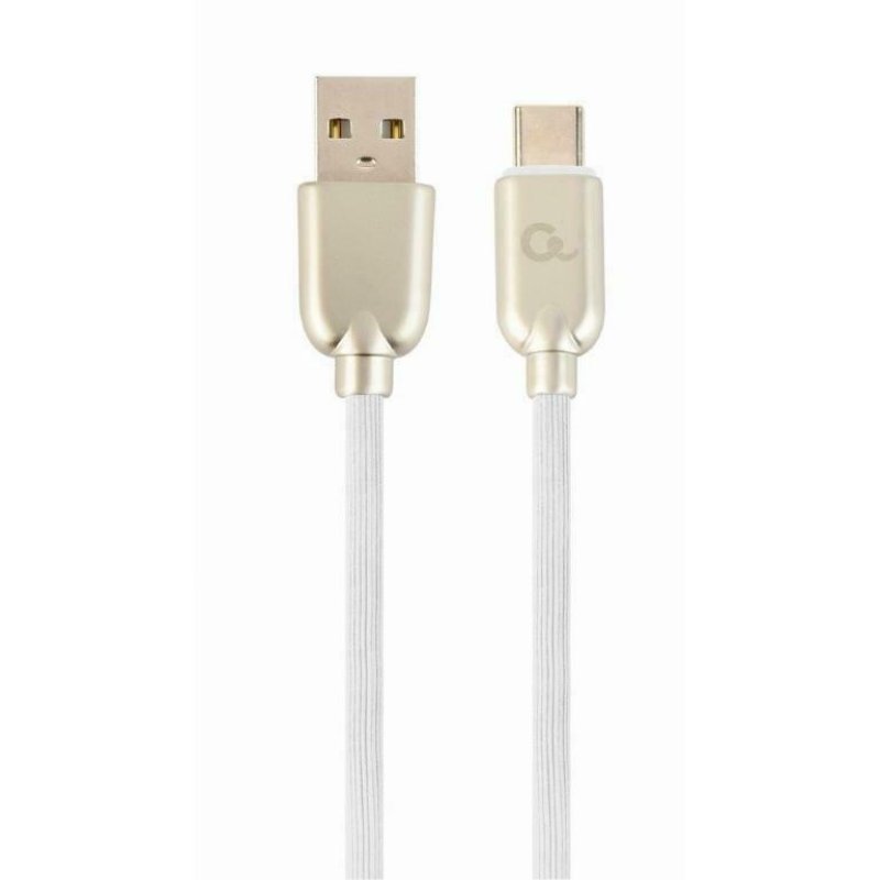 CABLEXPERT CC-USB2R-AMCM-1M-W Premium καουτσούκ Type-C Καλώδιο φόρτισης και δεδομένων USB, 1 m, λευκό 0030694 CABLEXPERT CC-USB2R-AMCM-1M-W Premium καουτσούκ Type-C Καλώδιο φόρτισης και δεδομένων USB, 1 m, λευκό 0030694