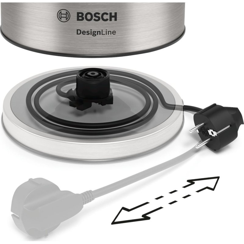 BOSCH TWK5P480 Βραστήρας 1.7lt 2400W Inox 0031386
