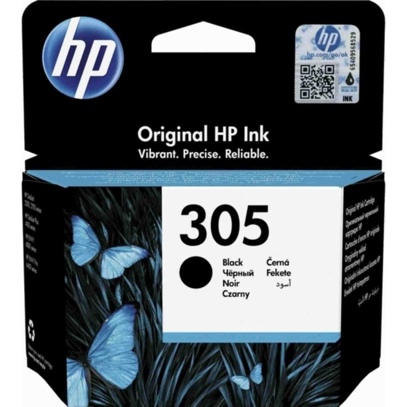 HP No 305 Black Original Ink Cartridge HP3YM61A Μελάνι 0031715 HP No 305 Black Original Ink Cartridge HP3YM61A Μελάνι 0031715