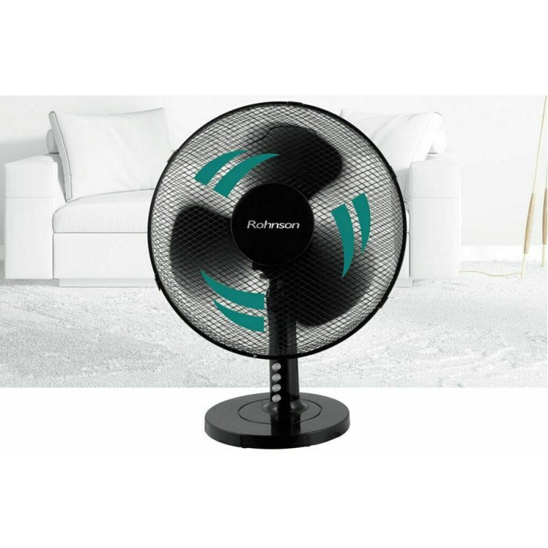 ROHNSON R-8371 Επιτραπέζιος Ανεμιστήρας 45W Διαμέτρου 40cm Μαύρος 0032264 ROHNSON R-8371 Επιτραπέζιος Ανεμιστήρας 45W Διαμέτρου 40cm Μαύρος 0032264