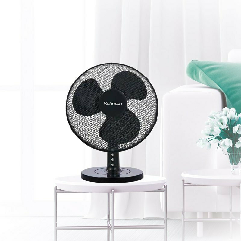 ROHNSON R-8371 Επιτραπέζιος Ανεμιστήρας 45W Διαμέτρου 40cm Μαύρος 0032264 ROHNSON R-8371 Επιτραπέζιος Ανεμιστήρας 45W Διαμέτρου 40cm Μαύρος 0032264