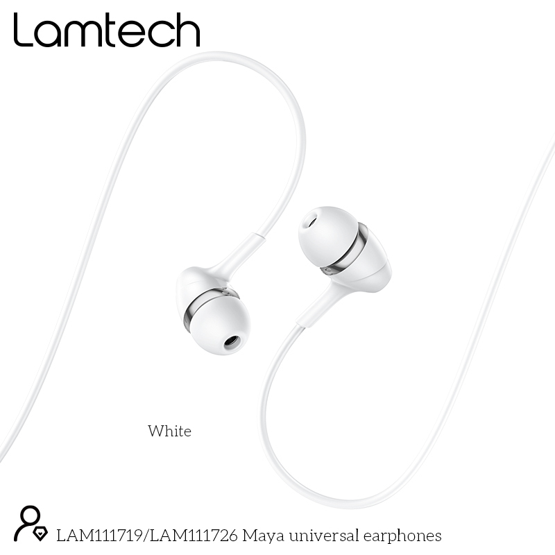LAMTECH LAM111726 Ακουστικά με Μικρόφωνο Λευκό 0032272 LAMTECH LAM111726 Ακουστικά με Μικρόφωνο Λευκό 0032272
